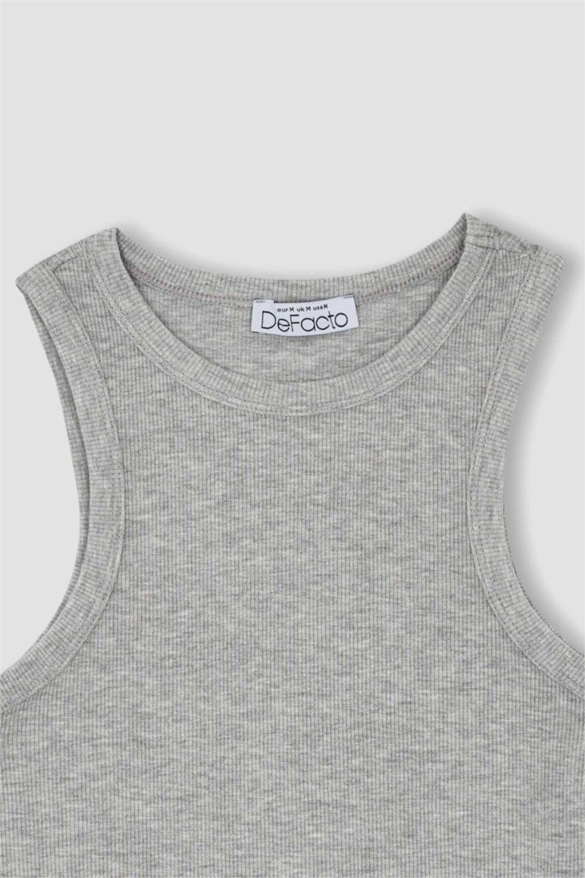 Женщины Серый меланж Кроп-топ