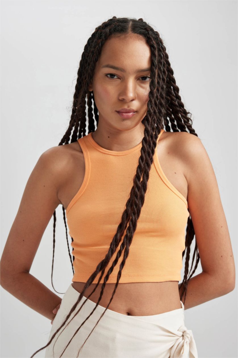 FEMME Orange Clair Coupe Slim