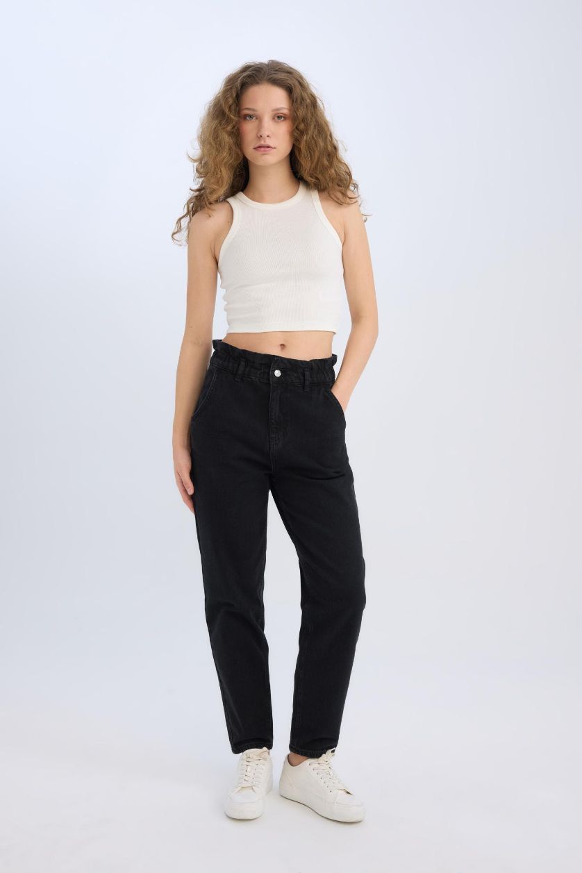 WOMAN White Slim Fit Camisole Halter Collar Tank Top