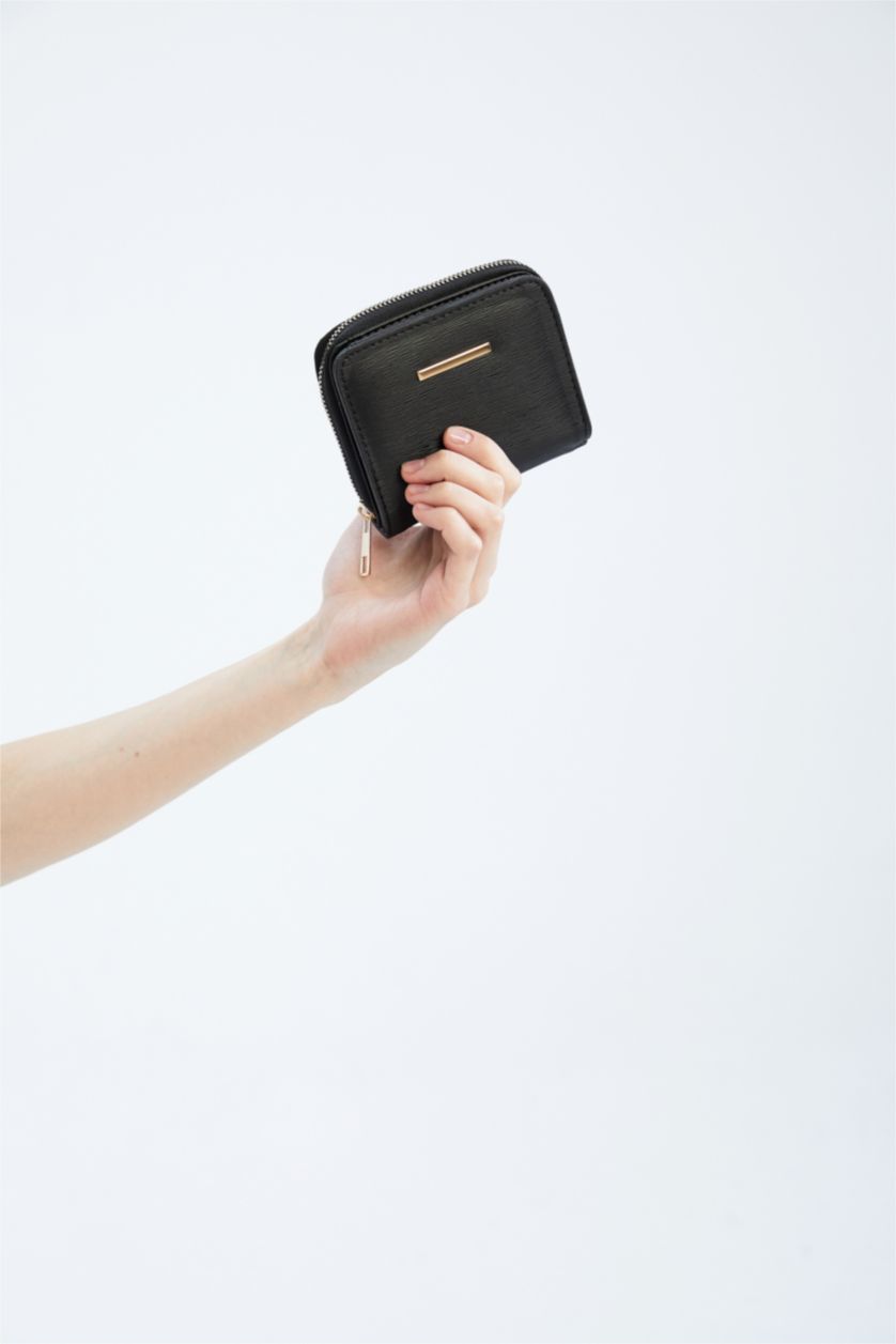 Kadın Siyah Kadın Suni Deri Cüzdan