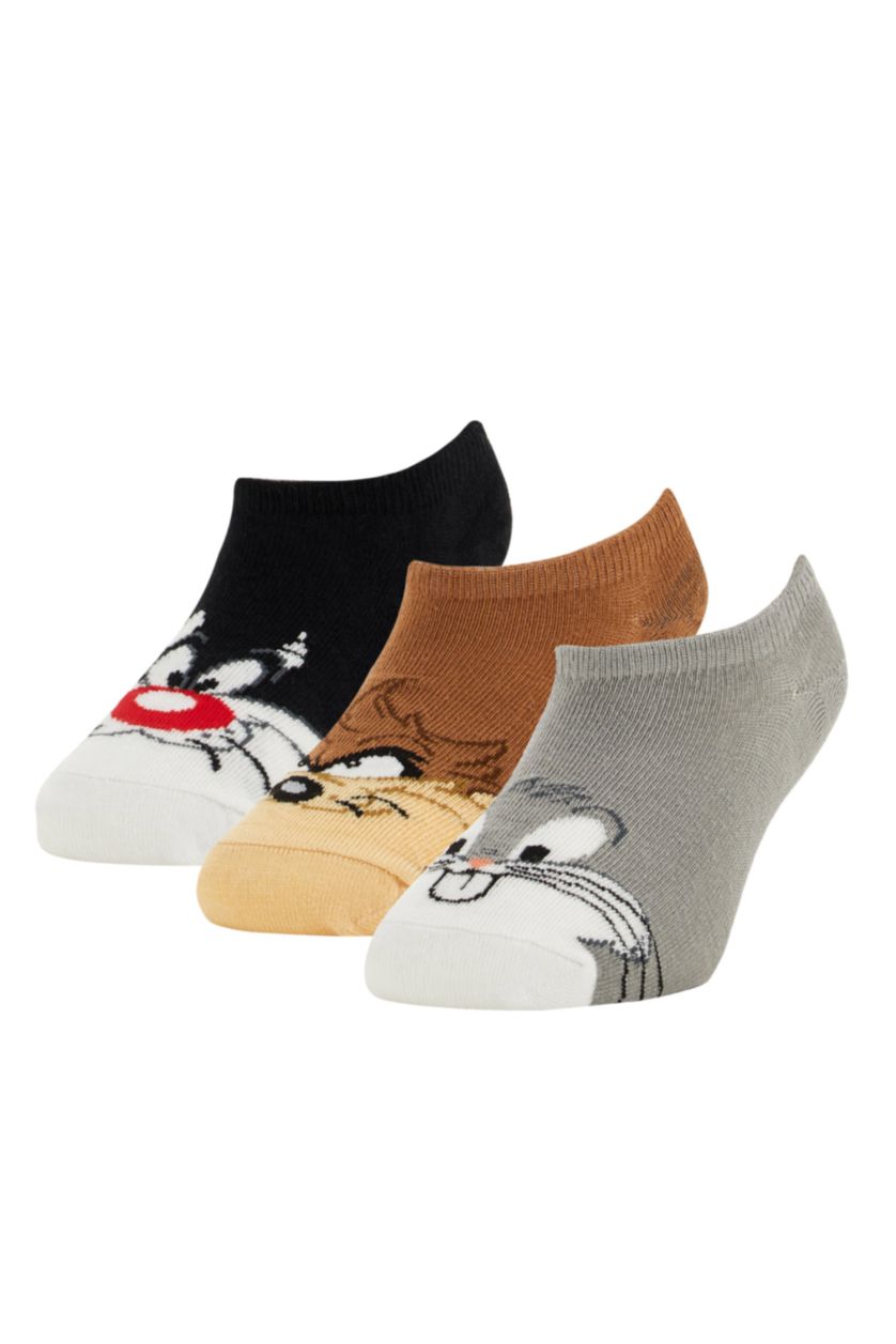 أولاد Karma مجموعة جوارب بوي لوني تونز من 3 قطع قطن مرخصة