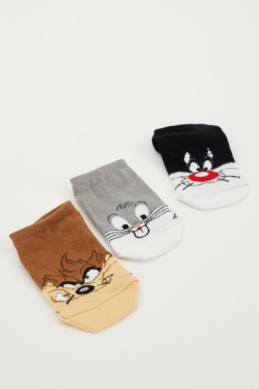 أولاد Karma مجموعة جوارب بوي لوني تونز من 3 قطع قطن مرخصة