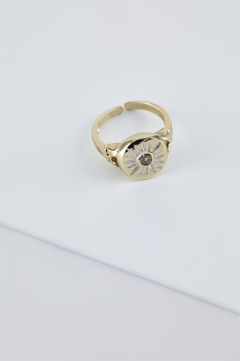 WOMAN White 2 Piece-Enameled Ring