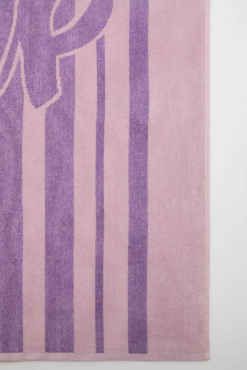 Kadın Lila Pamuklu Plaj Havlusu