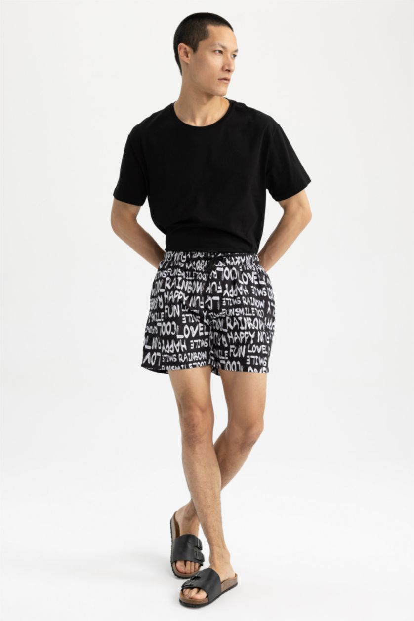 HOMME Noir Short de bain court