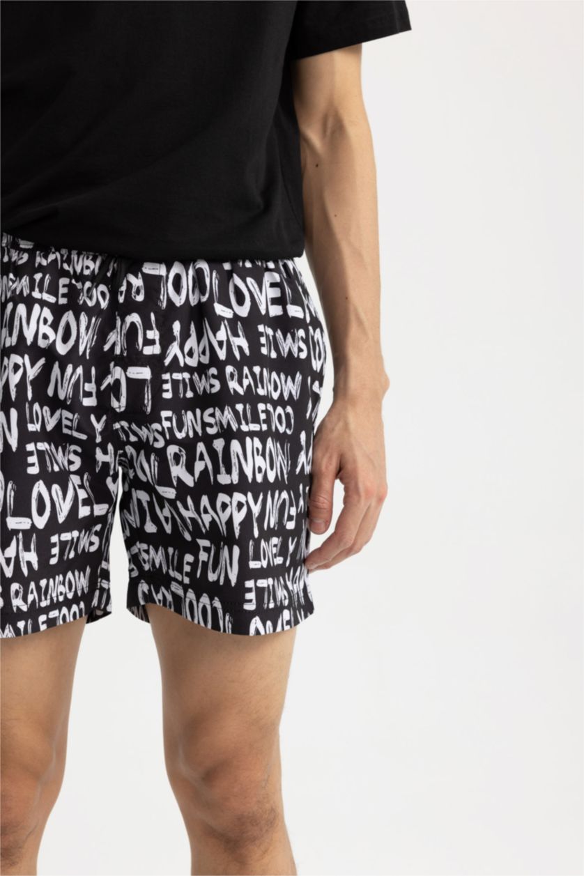 HOMME Noir Short de bain court