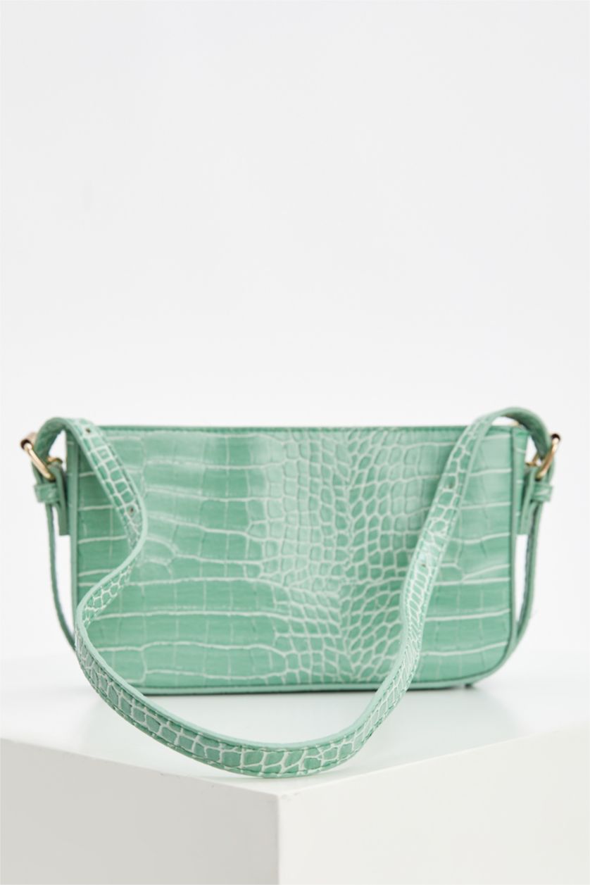 Kadın Mint Suni Deri Çapraz Çanta