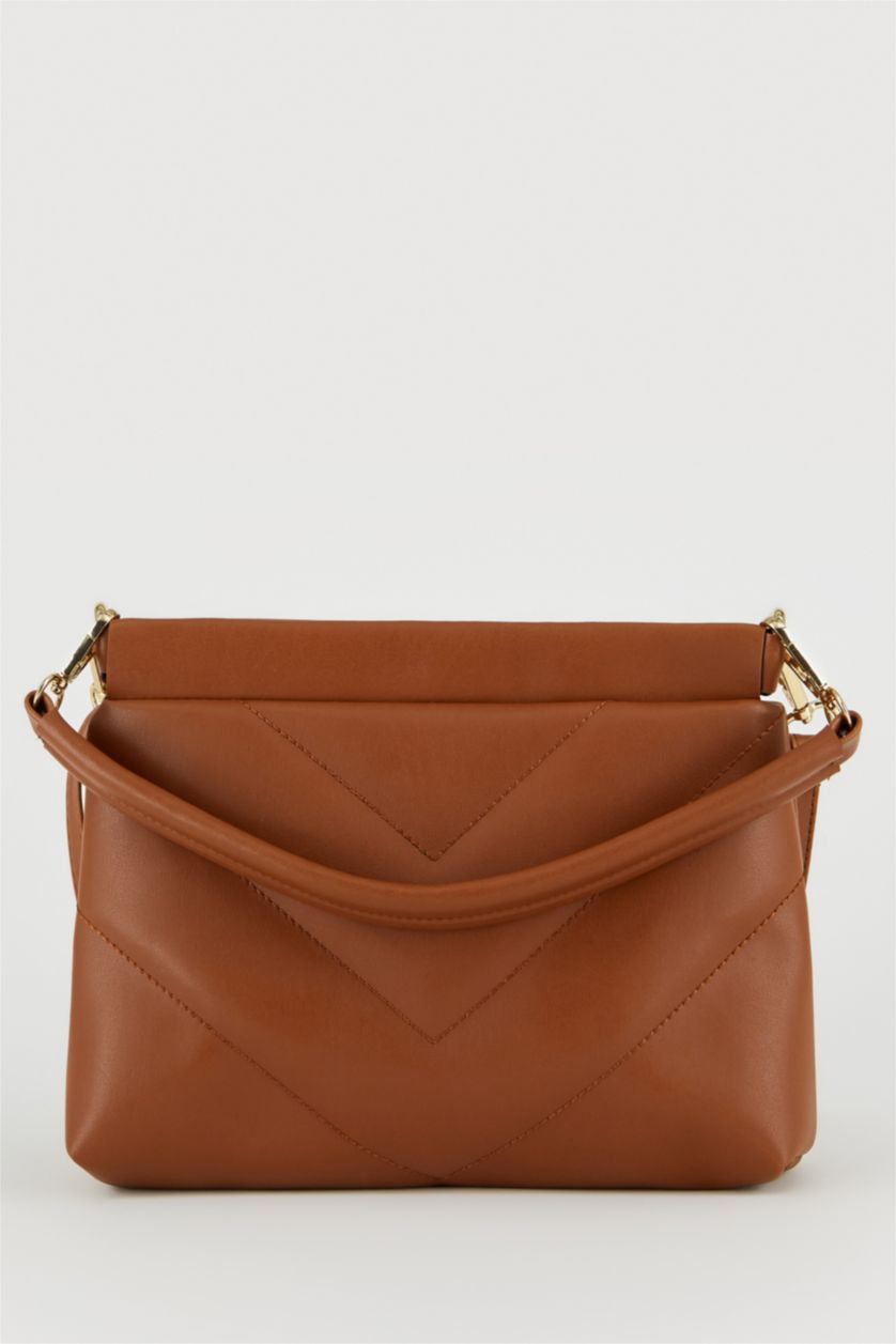 Kadın Taba Suni Deri Çapraz Çanta