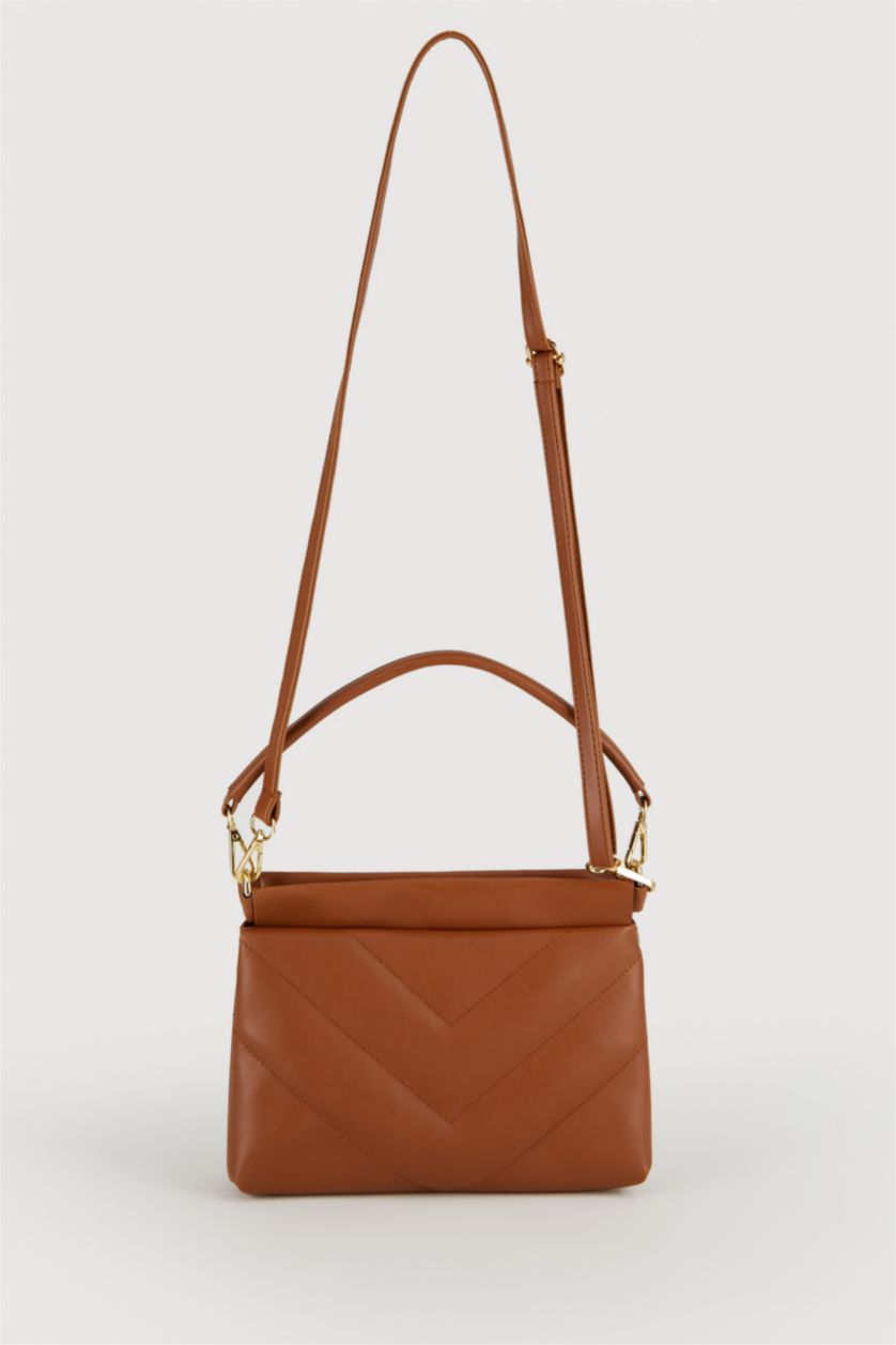 Kadın Taba Suni Deri Çapraz Çanta