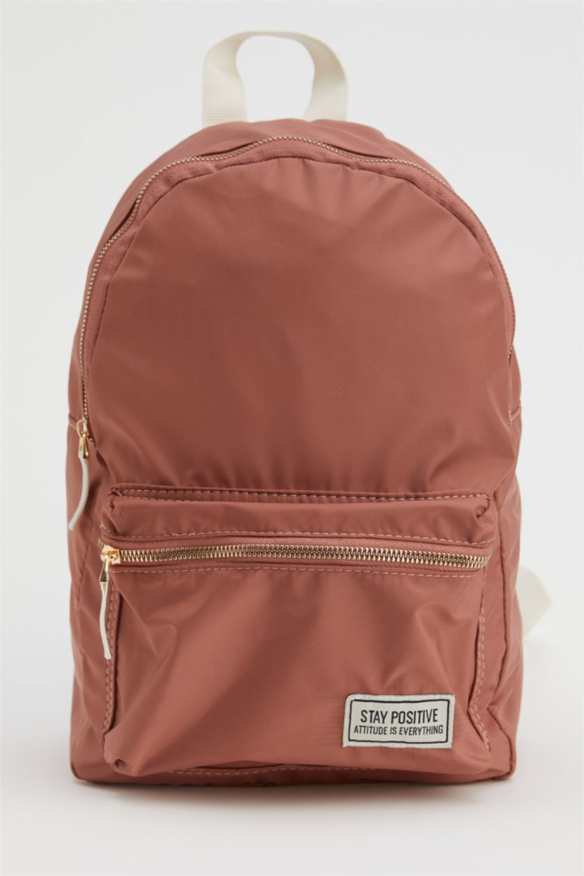 حريمي زهري فاتح شنطة ظهر مدرسة مع قسم لابتوب من DeFactoFit