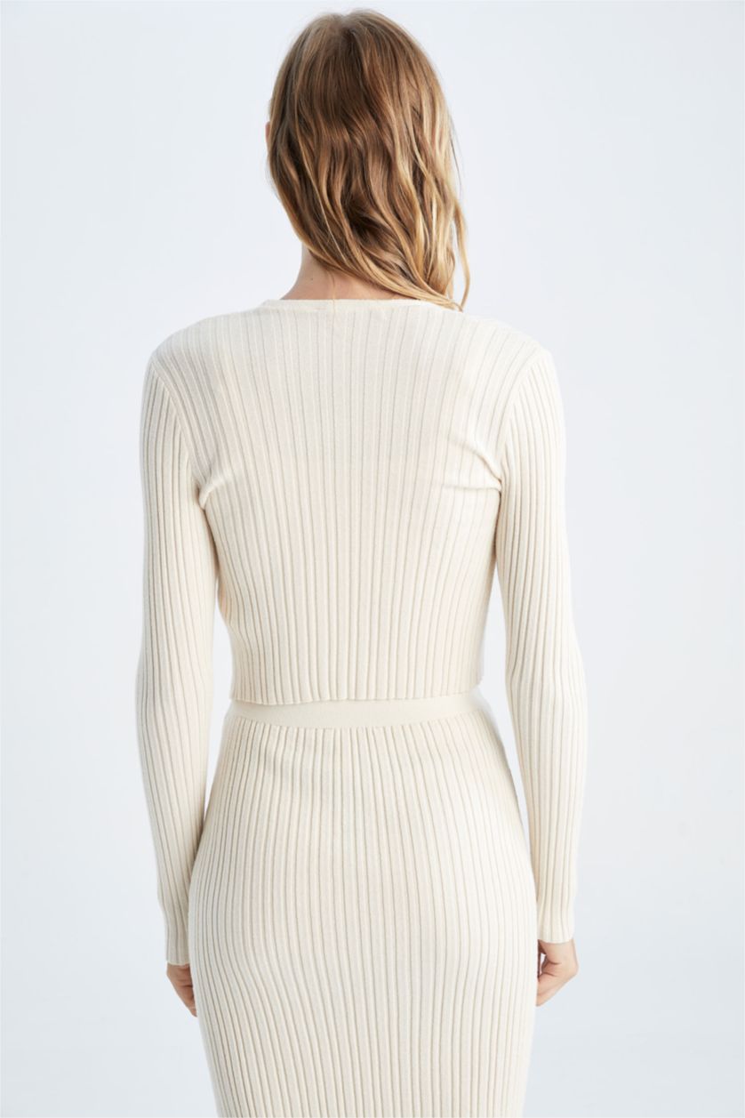 WOMAN Sand Slim Fit Cardigan