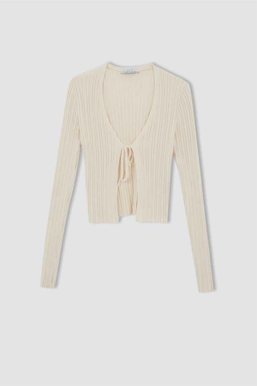 WOMAN Sand Slim Fit Cardigan