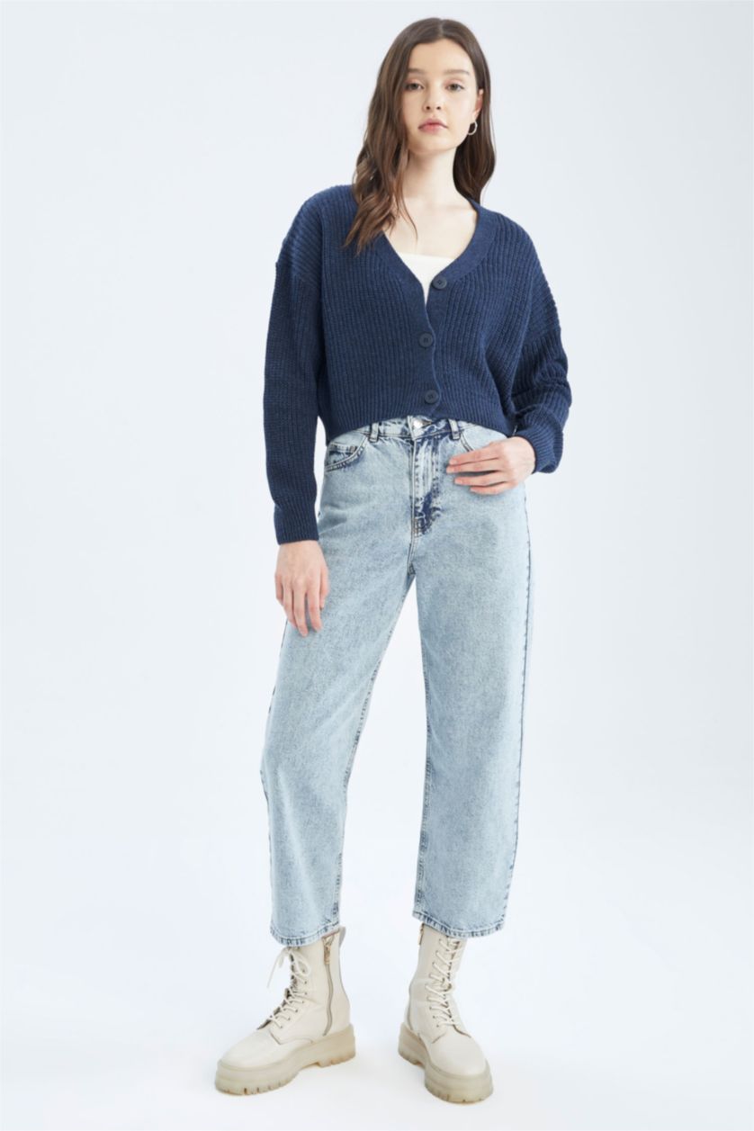 WOMAN Indigo Regular Fit Cardigan