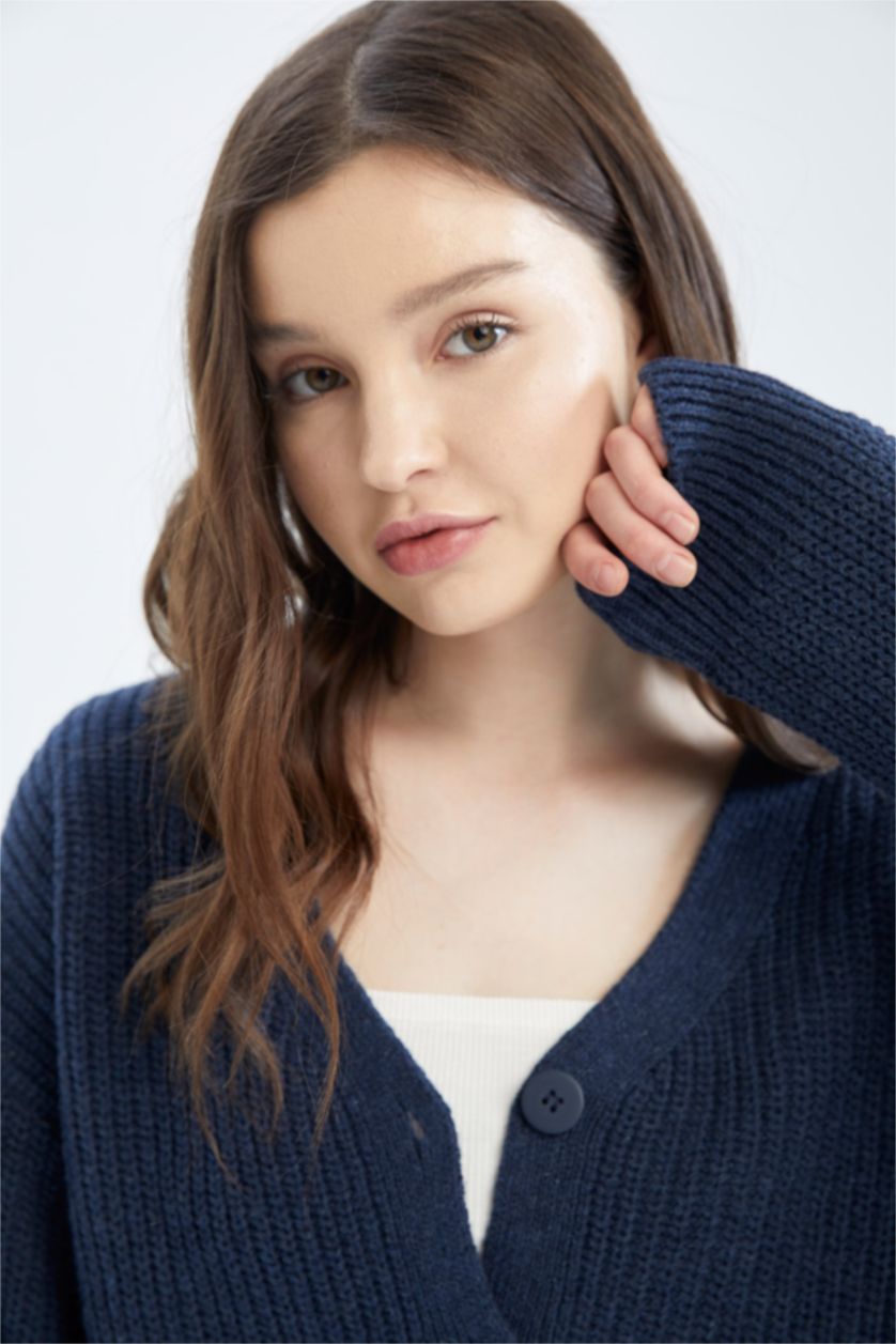 WOMAN Indigo Regular Fit Cardigan