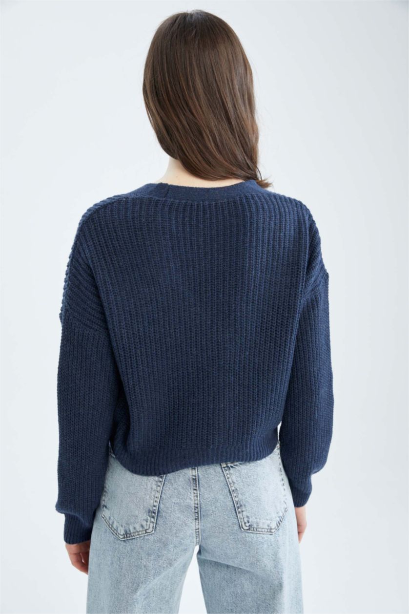 WOMAN Indigo Regular Fit Cardigan