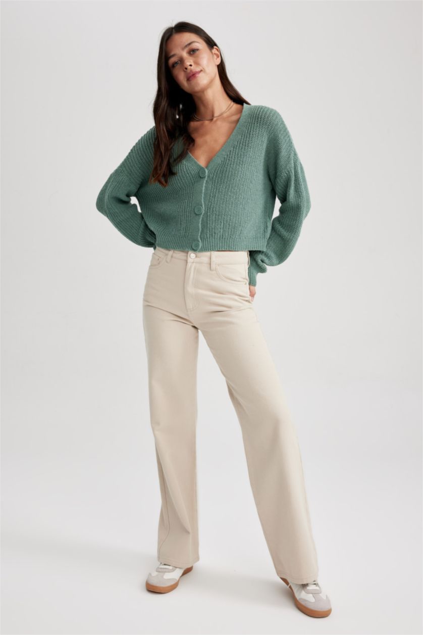 WOMAN Mint Regular Fit Knitwear Cardigan