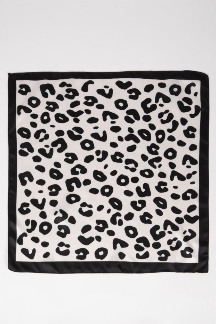 FEMME Blanc Bandana Imprimé Léopard Pour Femme