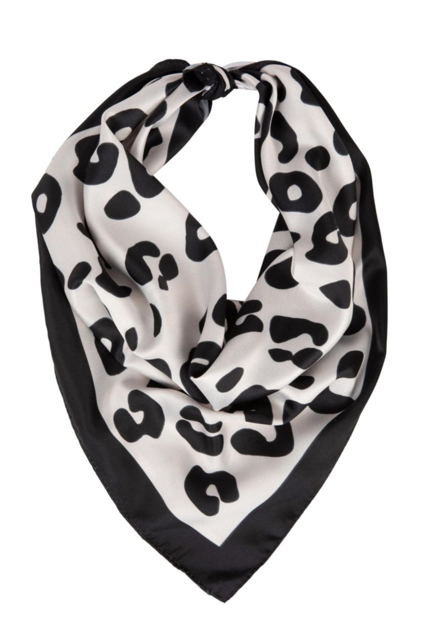 FEMME Blanc Bandana Imprimé Léopard Pour Femme