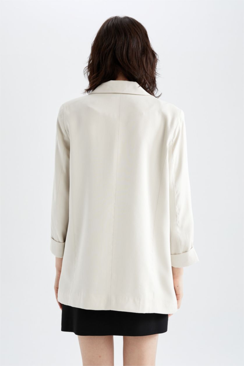 Kadın Taş Loose Fıt Blazer Ceket