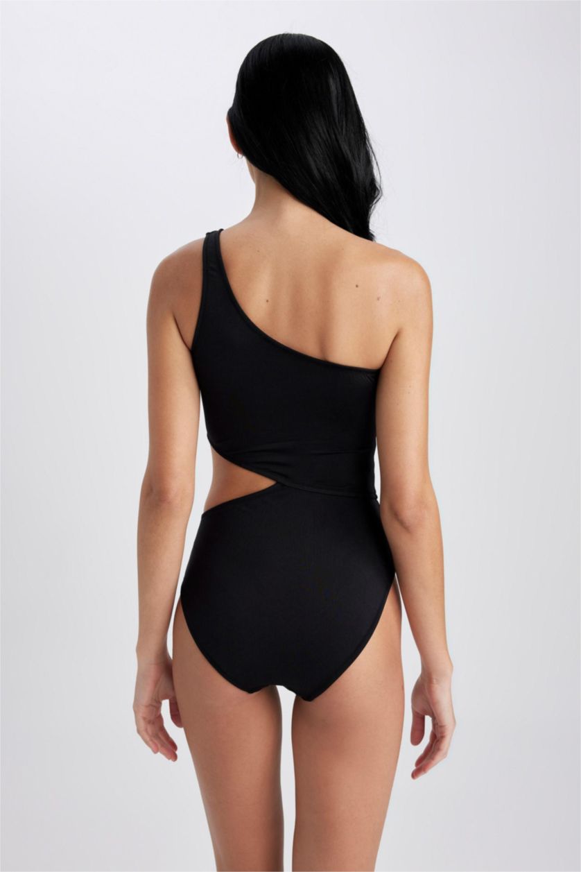 FEMME Noir Maillot De Bain Coupe Régulière