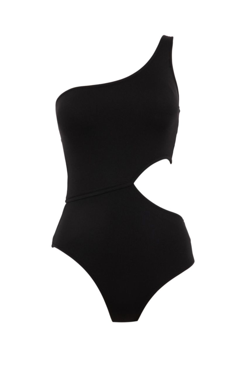 FEMME Noir Maillot De Bain Coupe Régulière