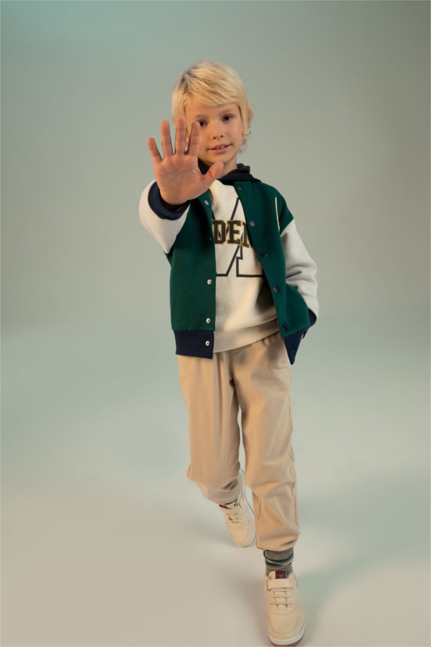 BOYS & TEENS Beige Boy Gabardine School Trousers