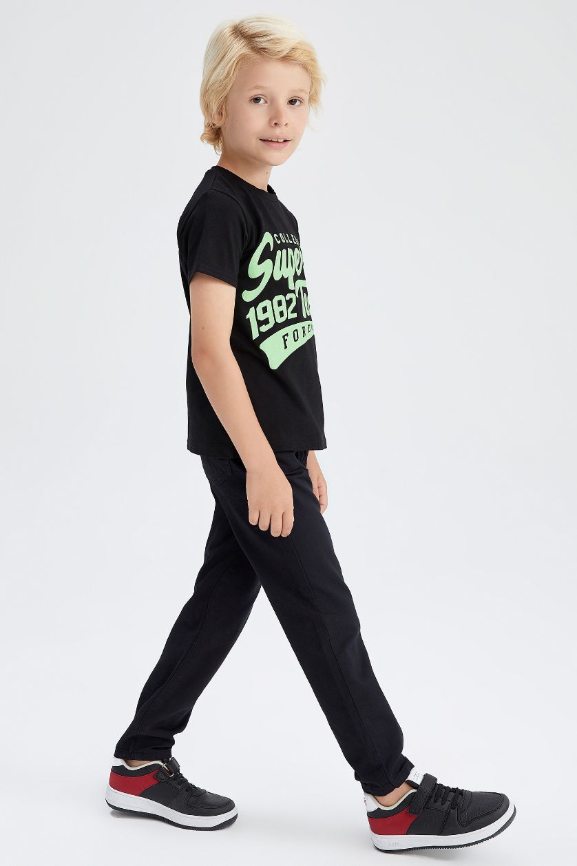 Мальчики и подростки Черный Брюки из габардина для мальчиков, Школьная коллекция