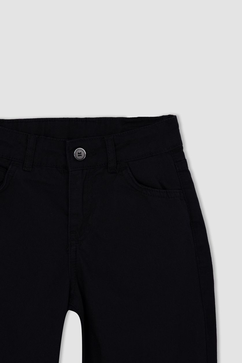 Мальчики и подростки Черный Брюки из габардина для мальчиков, Школьная коллекция