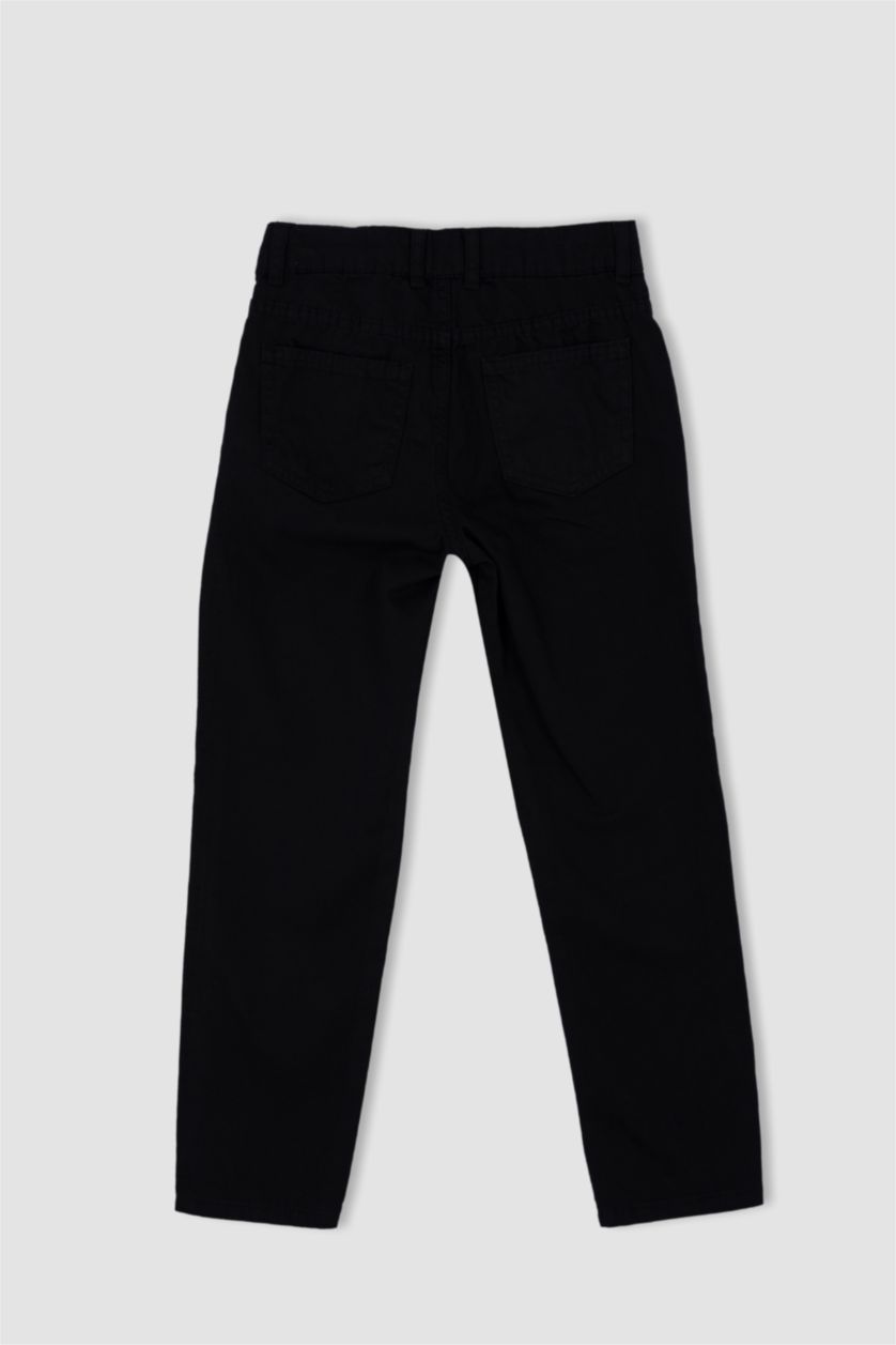 Мальчики и подростки Черный Брюки из габардина для мальчиков, Школьная коллекция