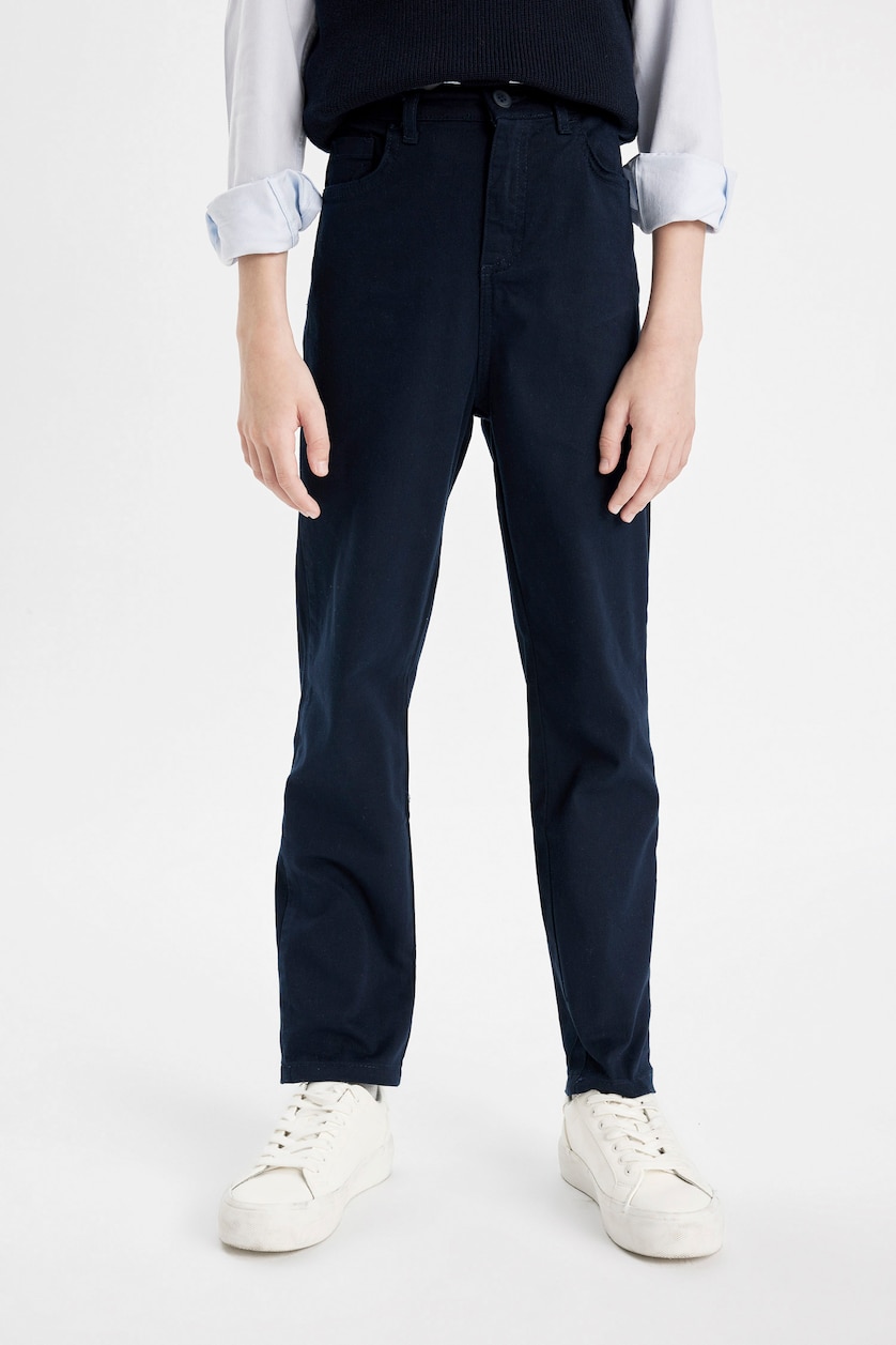 Erkek Çocuk - Genç Erkek Lacivert Regular Fit Gabardın Pantolon