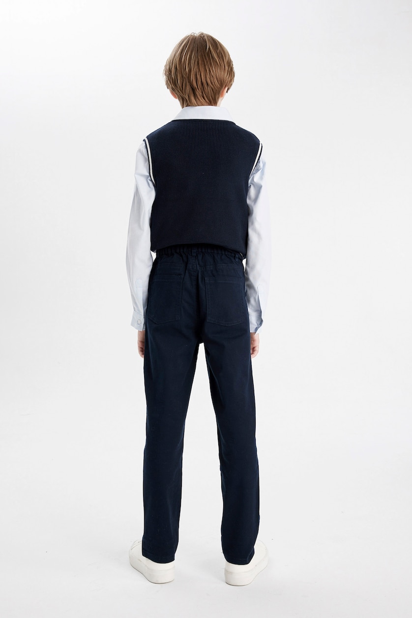 Erkek Çocuk - Genç Erkek Lacivert Regular Fit Gabardın Pantolon