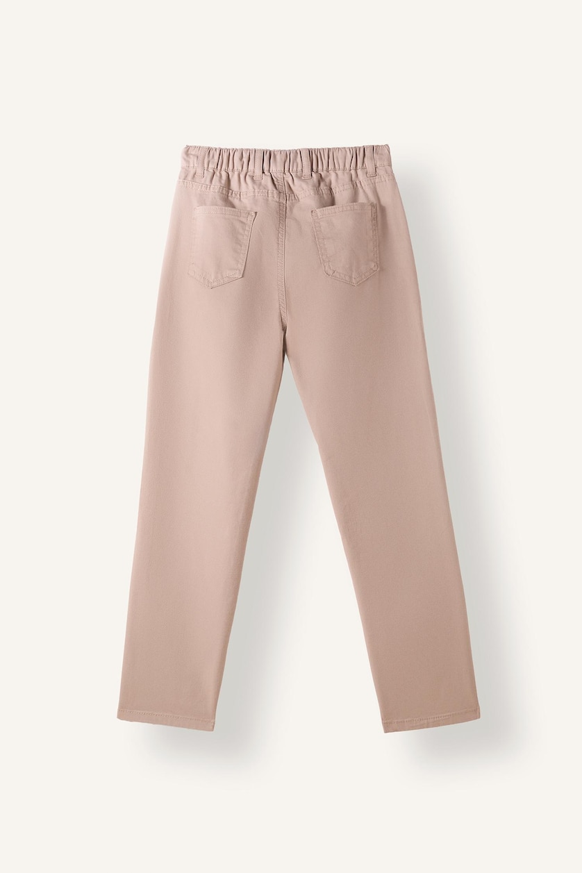 Erkek Çocuk - Genç Erkek Bej Düz Paça Gabardin Pantolonu Erkek Çocuk