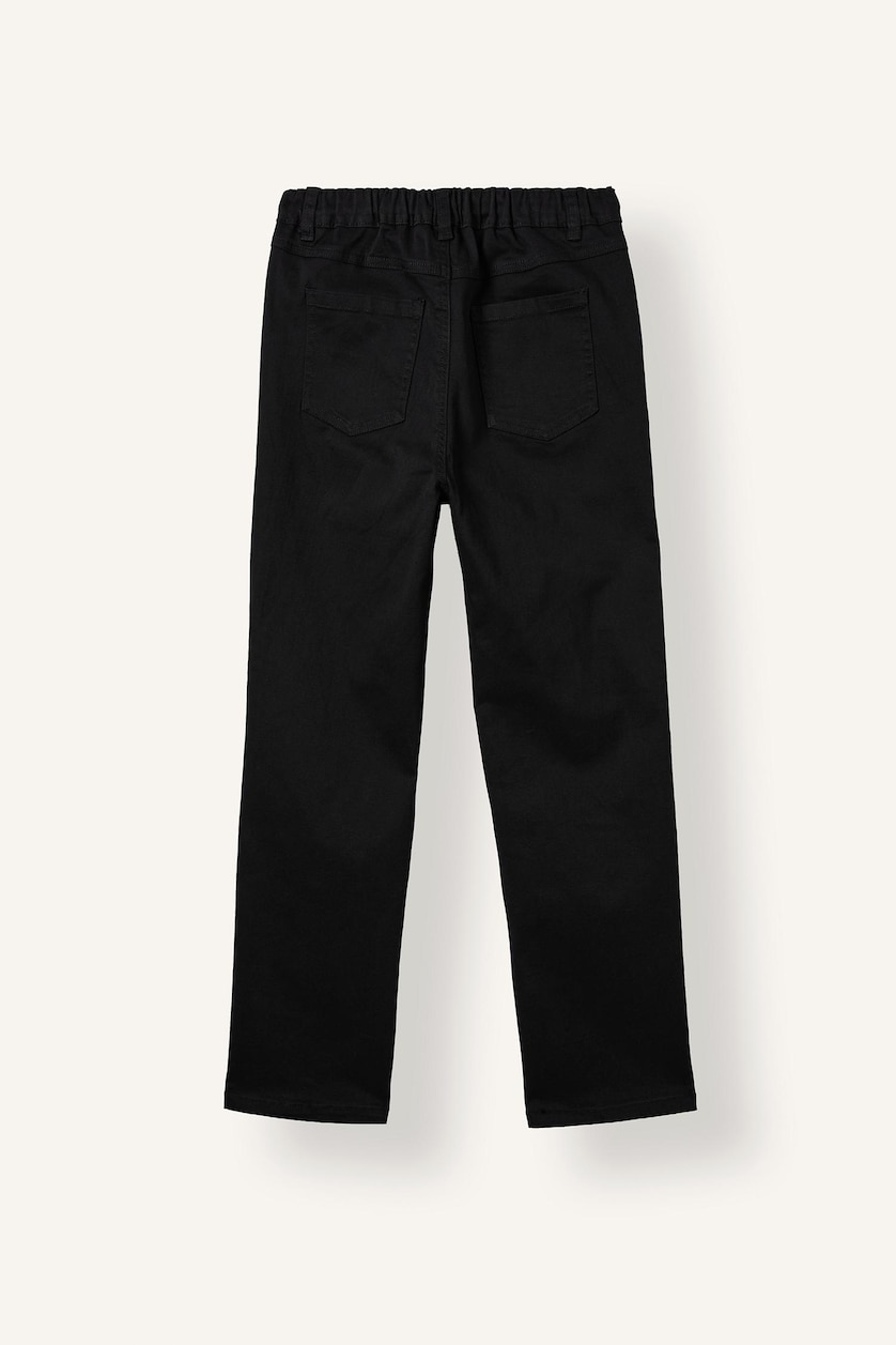 BOYS & TEENS Black Boy Straight Leg Gabardine Trousers