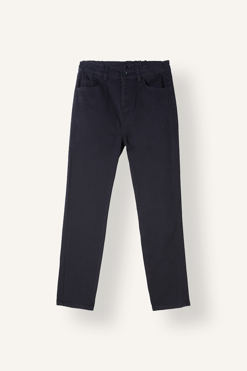 Boys & Teens NAVY Boy Straight Leg Gabardine Trousers