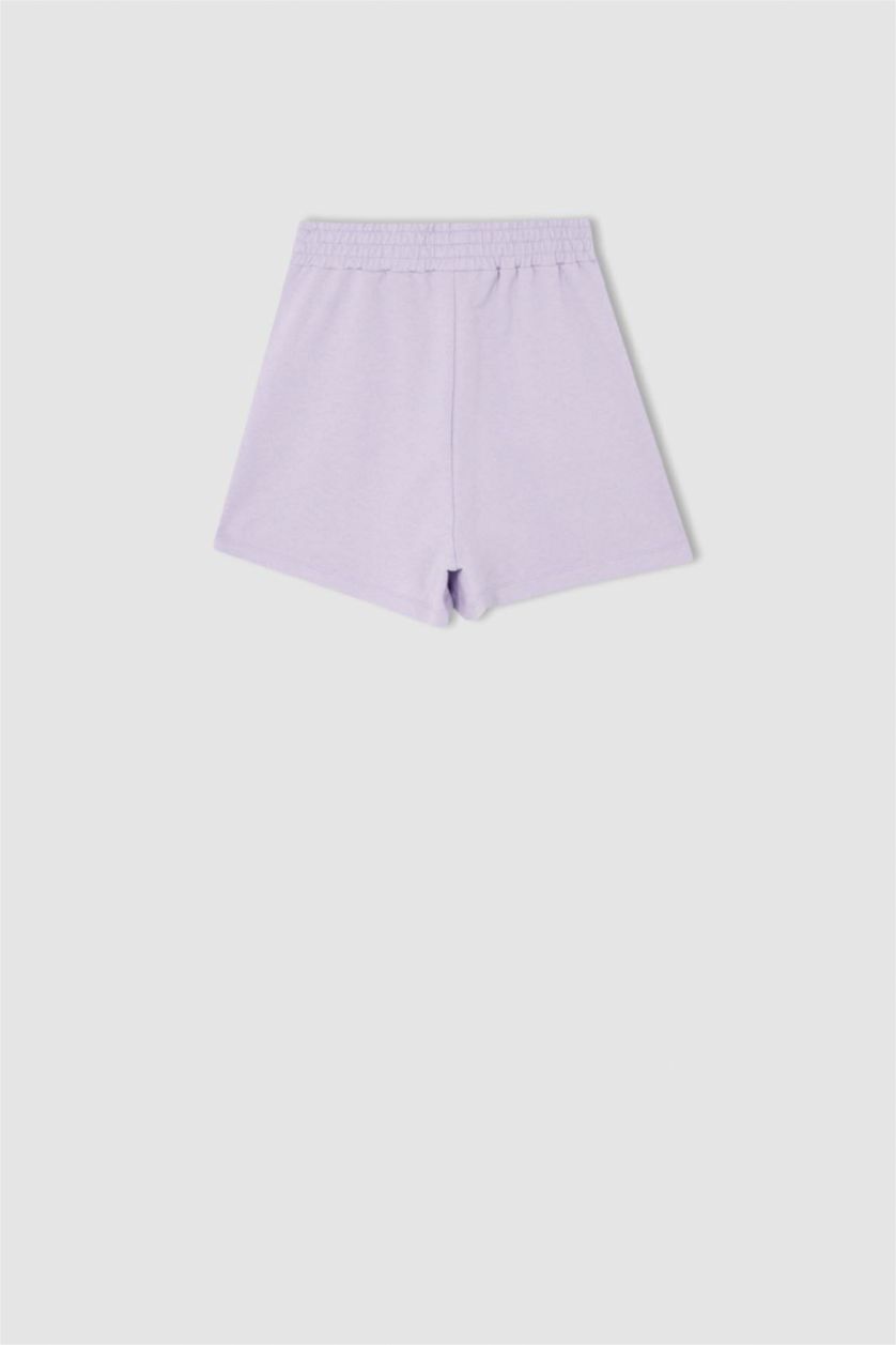 حريمي ميلانج بنفسجي شورت قصير بيزك قصة عادية