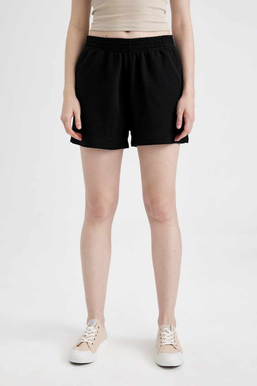 Women Black Thin Sweatshirt Fabric