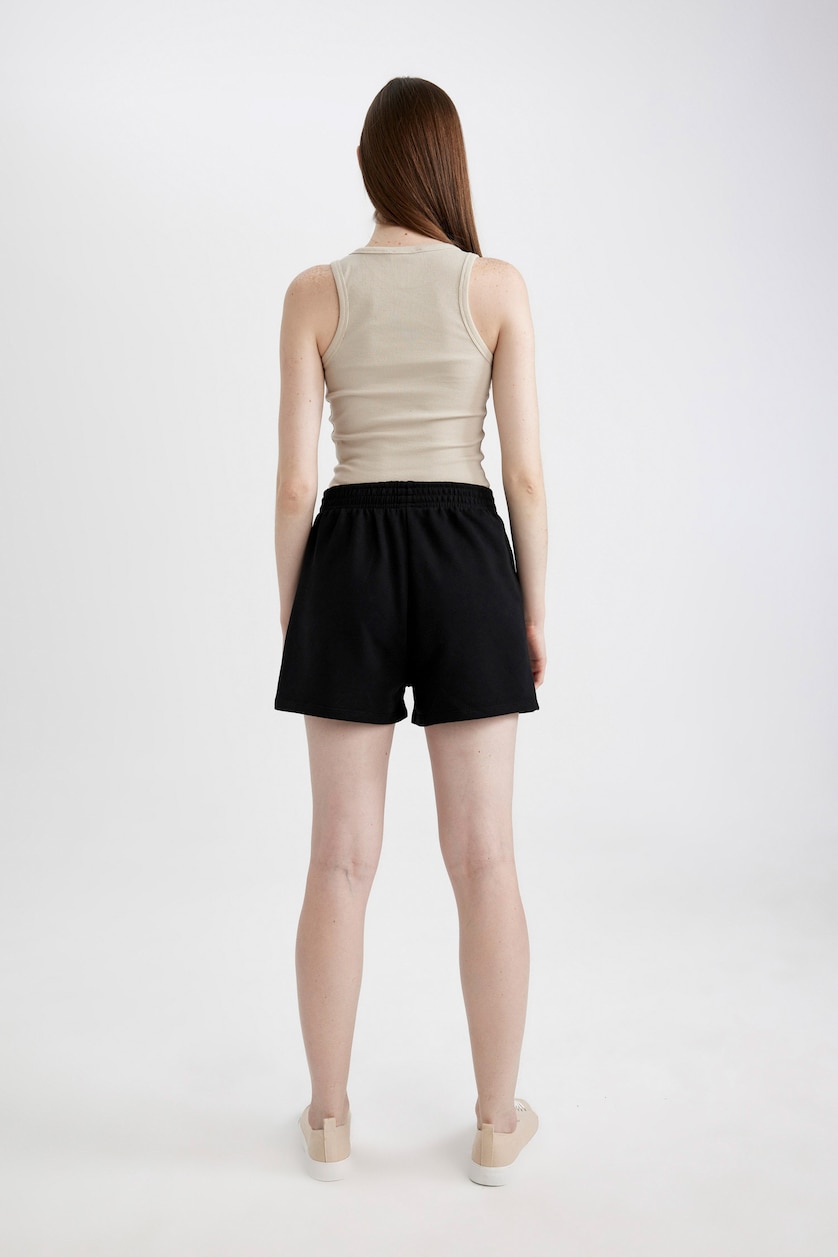 Women Black Thin Sweatshirt Fabric