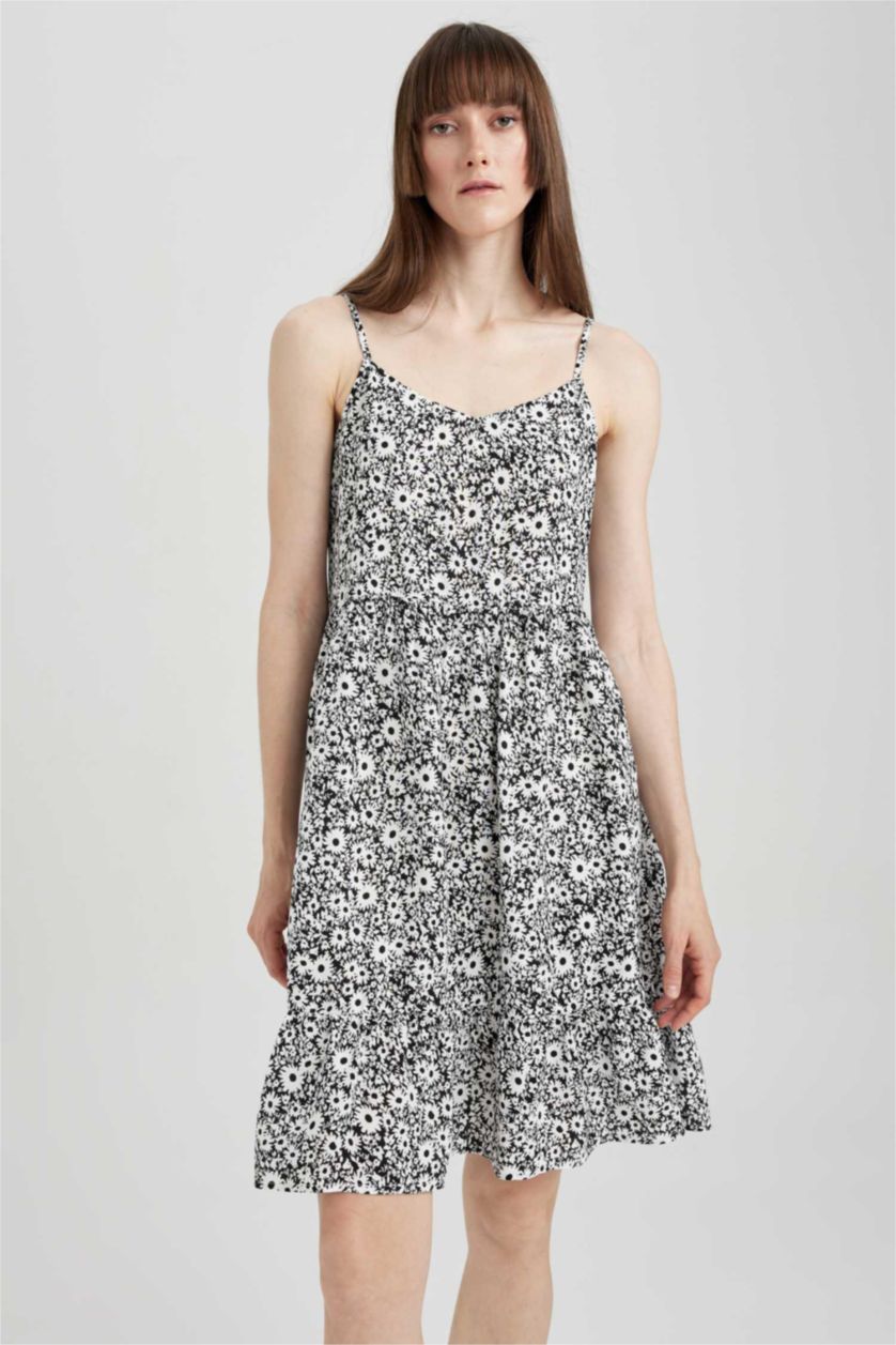 نساء أسود فستان نص كم قصير