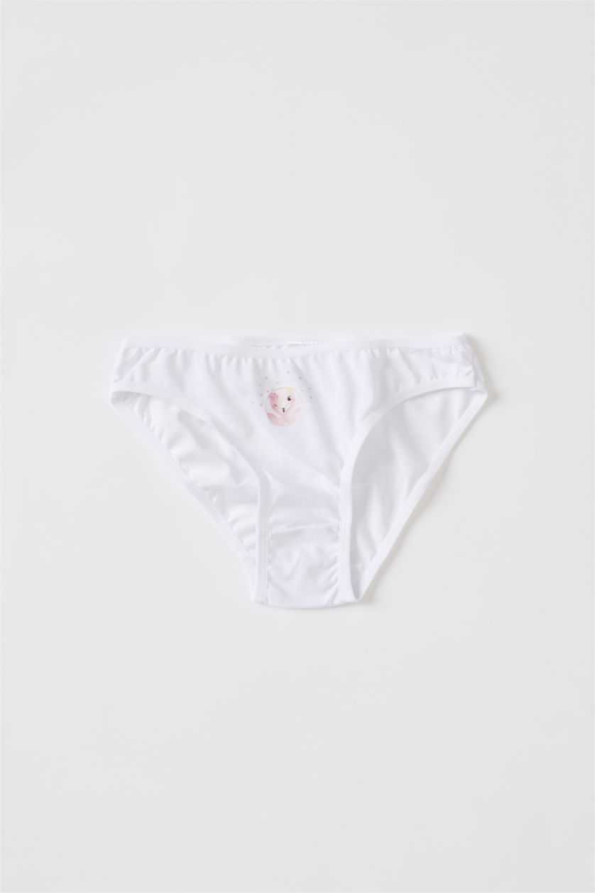 GIRLS & TEENS White 3 Pack Printed Thong Set