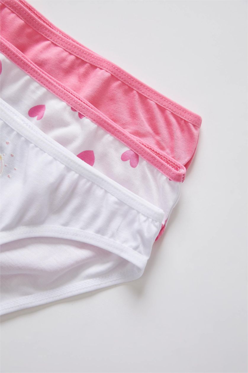 GIRLS & TEENS White 3 Pack Printed Thong Set