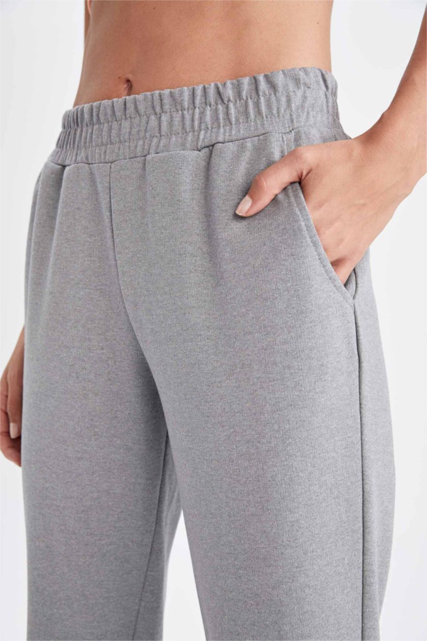 Женщины Антрацит Штаны джоггеры с резинкой на талии