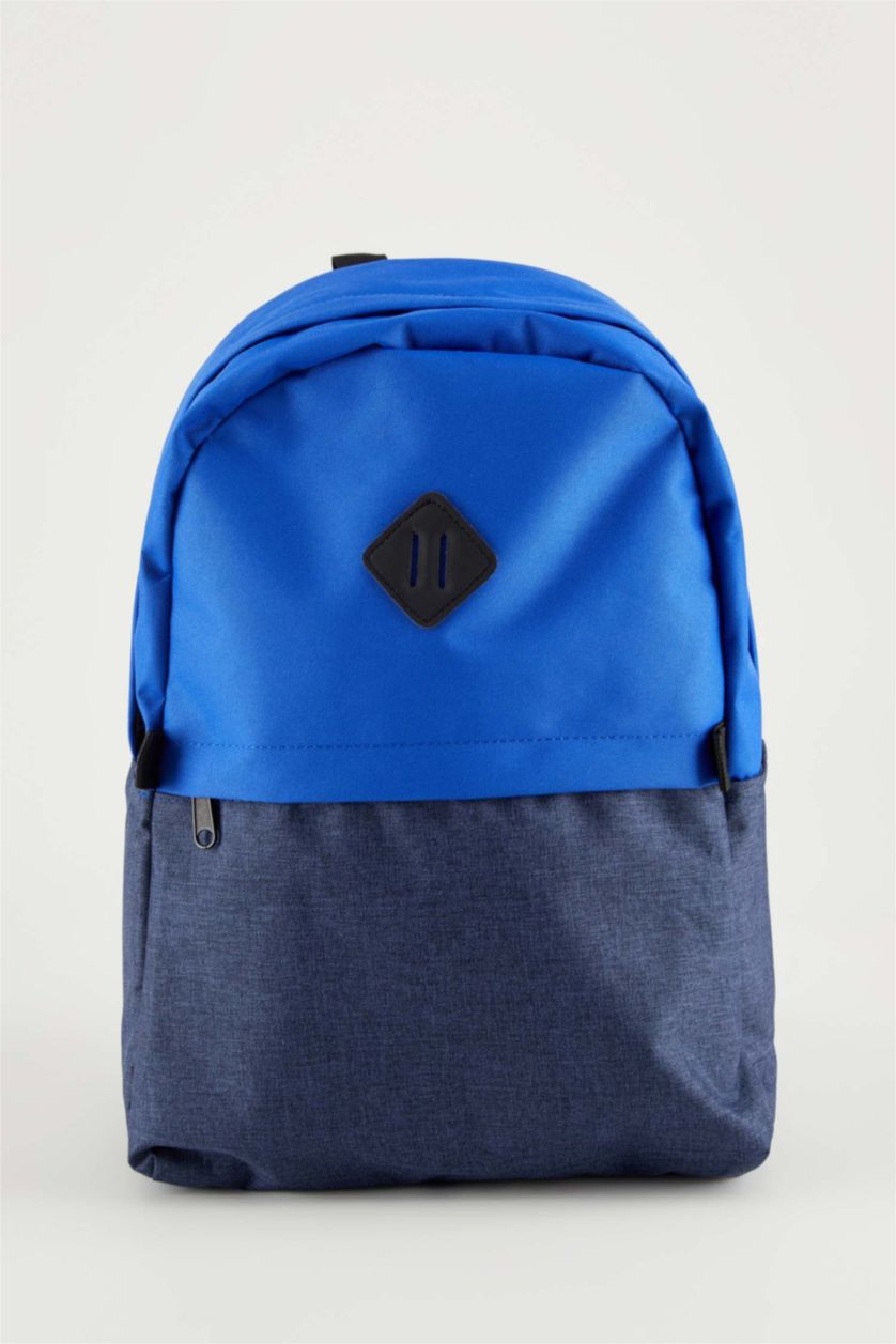 MAN Blue Unisex School Backpack with Laptop Compartment