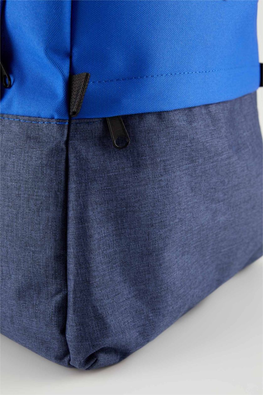 MAN Blue Unisex School Backpack with Laptop Compartment