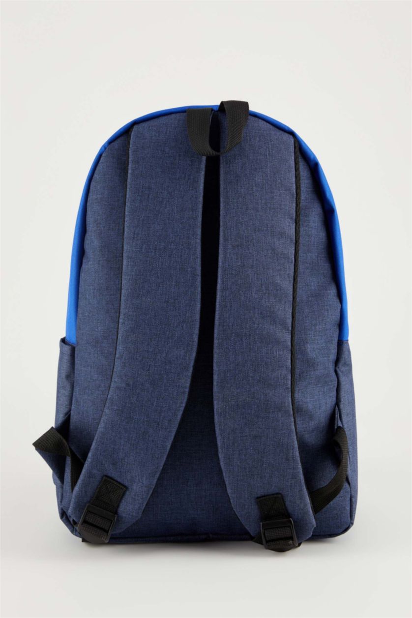 MAN Blue Unisex School Backpack with Laptop Compartment