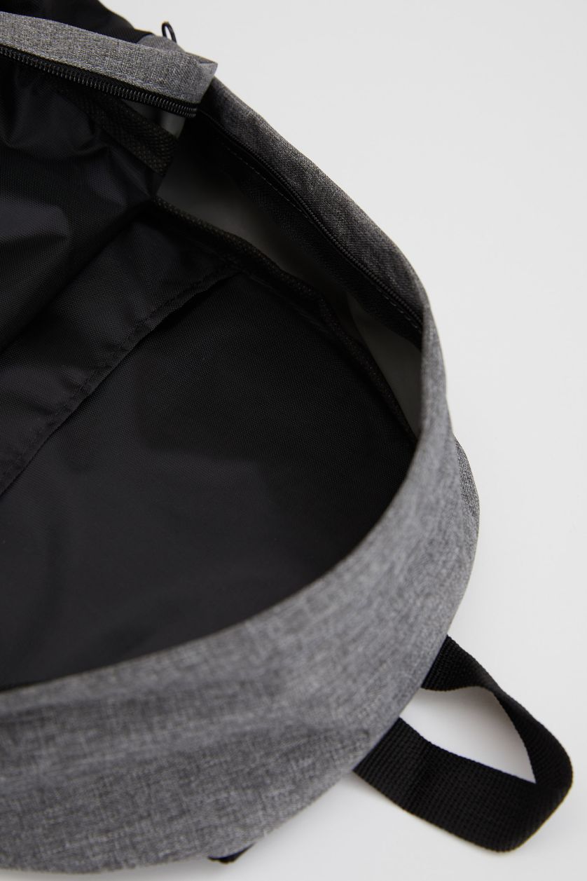 Erkek Gri Melanj Unisex Laptop Bölmeli Okul Sırt Çantası