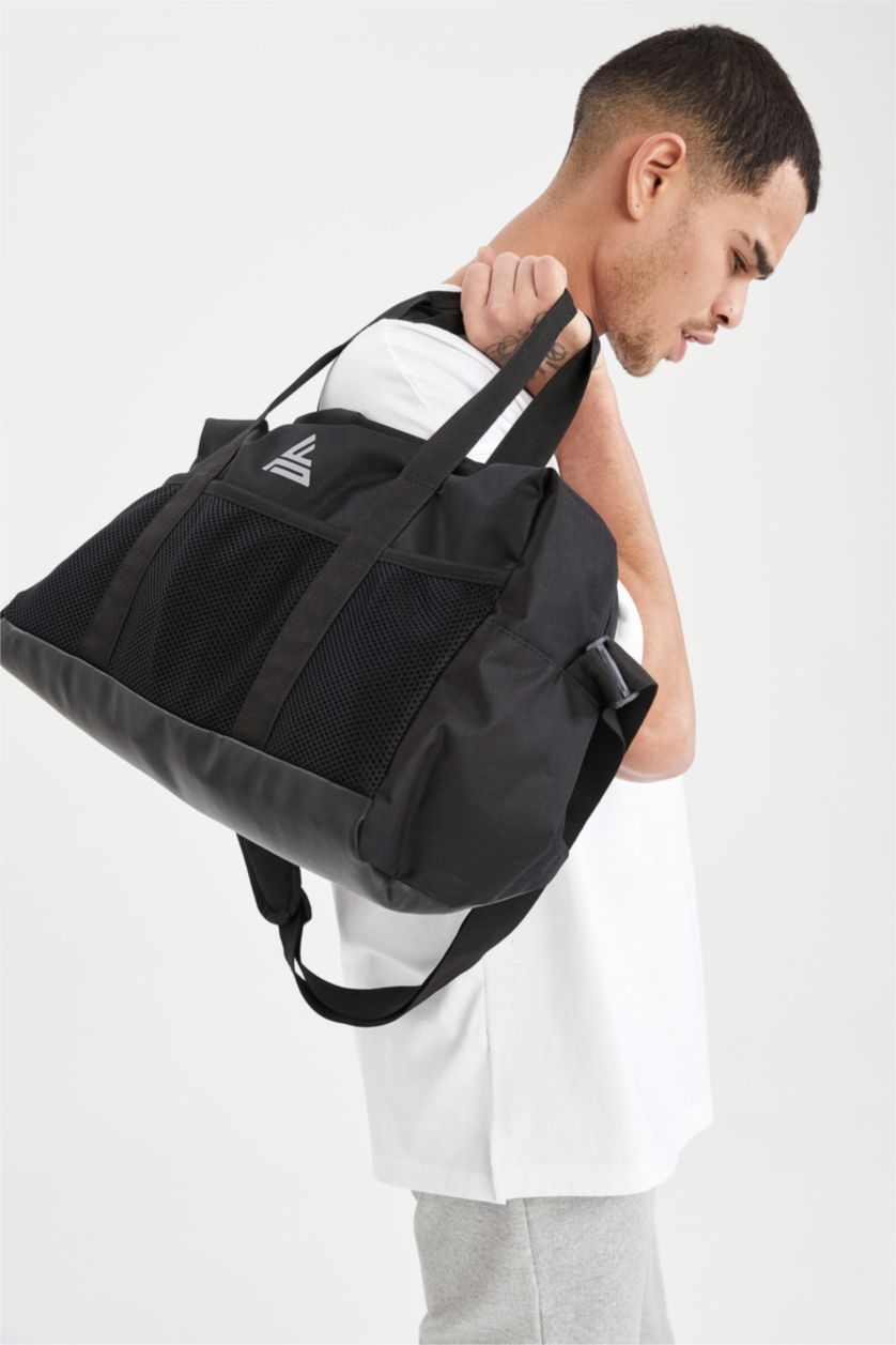 Erkek Siyah Spor Ve Seyahat Çantası