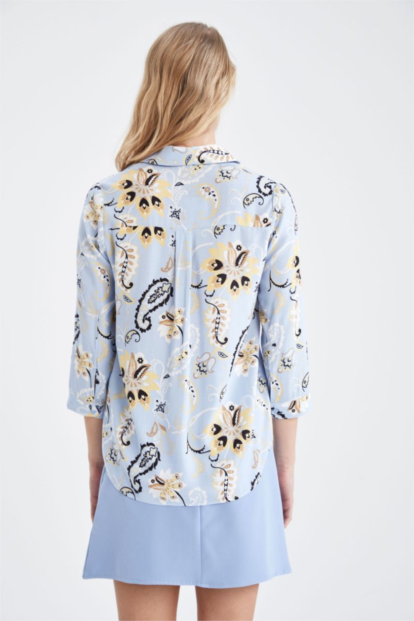 Kadın Mavi Loose Fıt