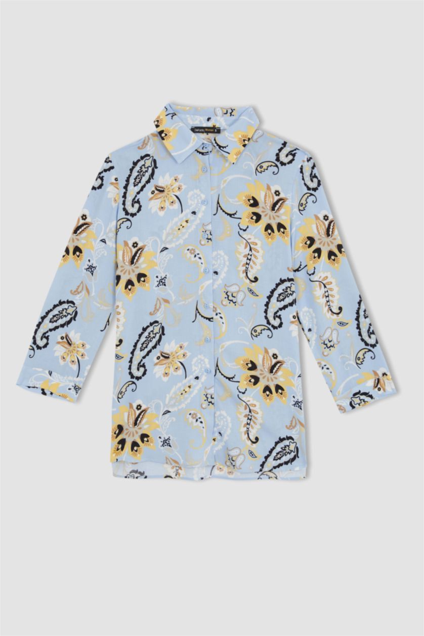 Kadın Mavi Loose Fıt