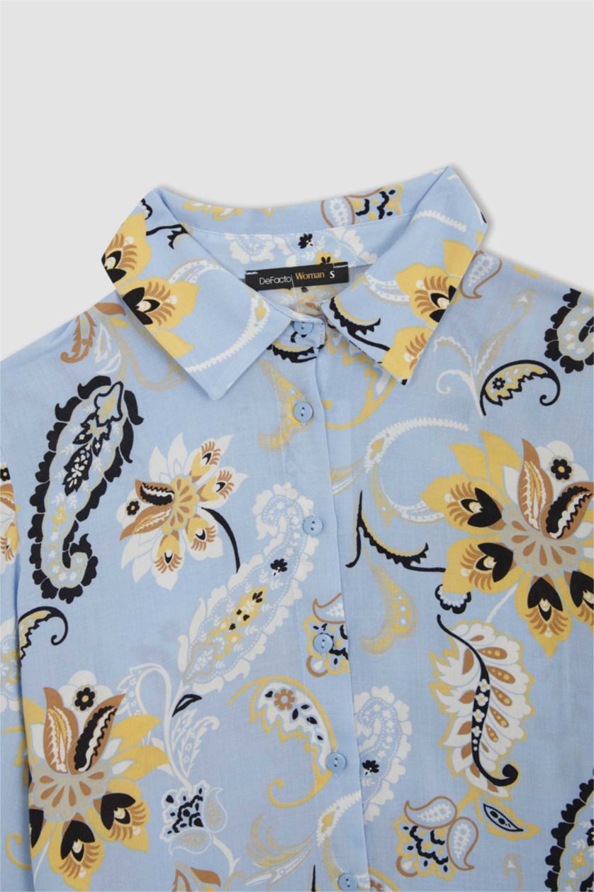 Kadın Mavi Loose Fıt