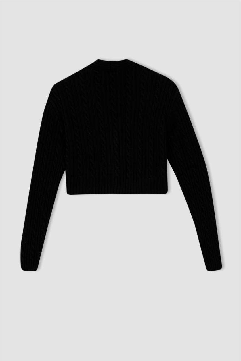 FEMME Noir Regular Fit Cardigan